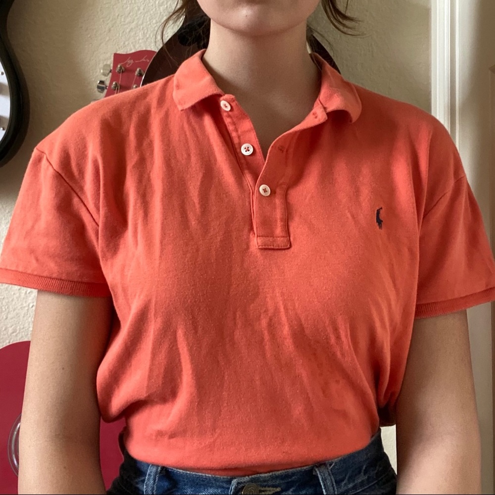 orange ralph lauren polo